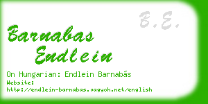 barnabas endlein business card
